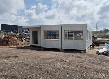 Bürocontaineranlagen von Hacobau GmbH günstig bauen Raummodule mit Hacobau GmbH günstig bauen