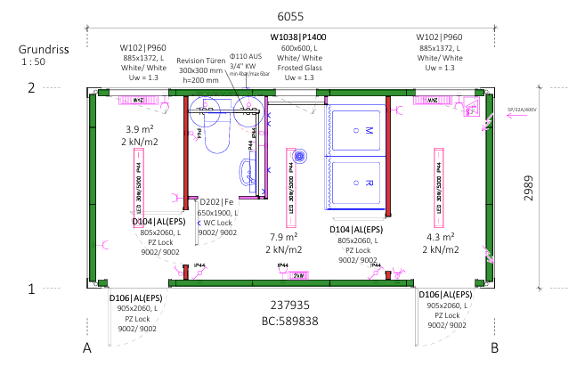 Schwarzweiscontainer / Duschcontainer günstig bauen mit Hacobau GmbH Duschcontainer günstig bauen mit Hacobau GmbH