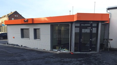 Verkaufspavillon für Sixt Agentur Bottrop