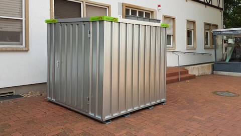 Baustellencontainer 2m x 2m kaufen bei Hacobau GmbH