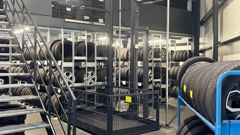Reifenregale günstig kaufen direkt ab Hersteller von Hacobau GmbH Reifenlagerung Reifenlagerhallen Reifenregale von Hacobau GmbH