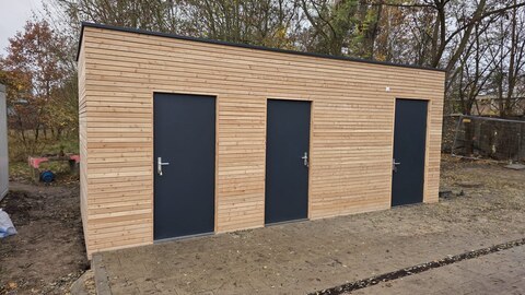 Toilettencontainer von Hacobau GmbH Sanitärcontainer von Hacobau GmbH