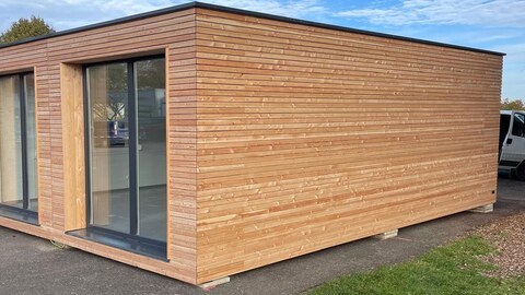 Bürocontaineranlage von Hacobau GmbH Baucontainer von Hacobau GmbH günstig kaufen direkt ab Hersteller