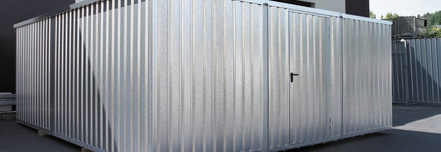 Containercombination geliefert und montiert für Autohaus Wigger