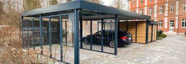 Carports aus Metall von Hacobau GmbH günstig kaufen carport-metall-hacobau GmbH-glassichtschutz