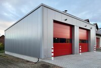 Fahrzeughallen für Feuerwehren und Rettungsdienste bauen mit Hacobau GmbH Feuerwehrgerätehäuser günstig bauen in Modulbauweise