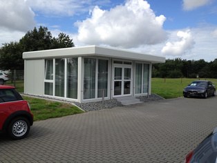 Büropavillon  Verkaufsbüro Pavillon Mobilräume Raummodule