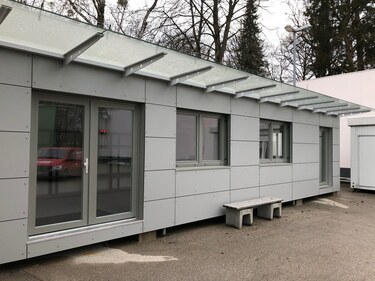 Raummodule als Büropavillon / Bürocontainer