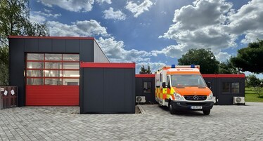 Feuerwehrgerätehaus mit Hacobau günstig bauen