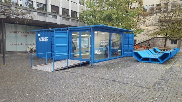 Ausstellungscontainer als Verkaufsscontainer