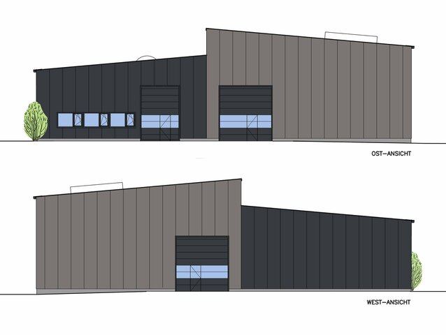 Hallenbau in Systembauweise