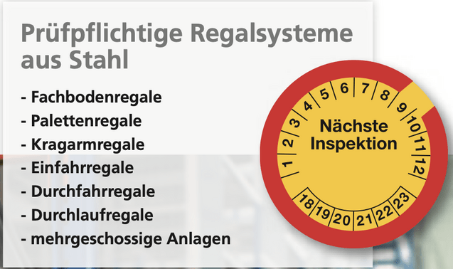 Stahlregale mit Prüfpflichtiger Inspektion von Hacobau aus Berlin