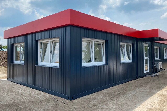 Bürocontainer günstig kaufen durch Direktvertrieb ab Hesteller. Mit Festpreisgarantie. Bürocontainer von Hacobau GmbH günstig kaufen