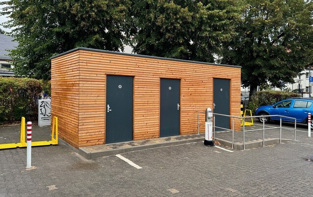Sanitärcontainer mit Hacobau GmbH planen und bauen WC-Container von Hacobau GmbH günstig kaufen
